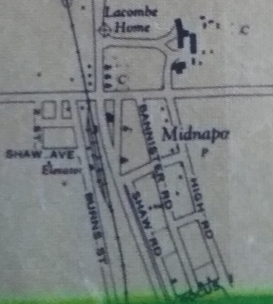 Midnapore taken from map of Calgary, circa 1970s